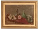 Osman Lorenzo De Scolari, Still life, Oil on faesite