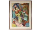 Ennio Pozzi, Vase of Flowers 1951, oil on canvas