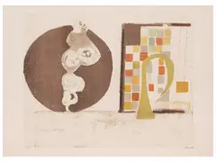 Composition by Bruno Saetti, lithograph, offered Mar 2026