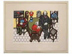 Flavio Costantini, Two lithographs, Caprera