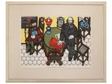 Flavio Costantini, Two lithographs, Caprera