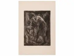 Figures by Quinto Martini, two engravings, offered Mar 2026