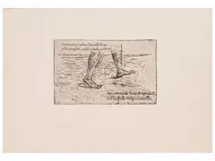 Figures - Composition by Quinto Martini, two engravings, offered Mar 2026