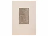 Quinto Martini, Lovers - Female nude, two engravings