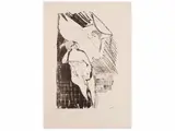 Bruno Saetti, Landscape 1979 - Figures, an engraving