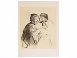 Pietro Annigoni, Messer Nicia and Ligurio, lithograph