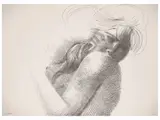 Emilio Greco, Female nude, lithograph