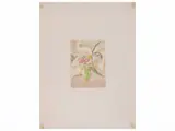 Aldo Salvadori, Vase of flowers, lithograph