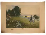 Lionello Balestrieri, Parsifal, aquatint print