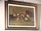 Emanuele Cappello, Dead nature with fruit, oil on canvas