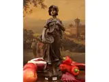 Aristide De Ranieri, Fish seller, metal sculpture