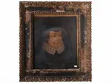 Garibaldo Cepparelli, Portrait of Catherine de' Medici, after Francois Clouet, oil on paper