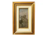 Eugenio Cecconi, Glimpse with trees, Oil on panel