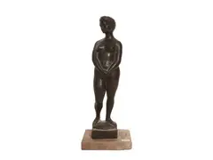 Naked with joint arms by Quinto Martini, bronze sculpture, offered Dec 2025