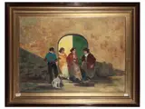 Renato Natali, Chatter, oil on canvas