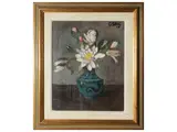 Gianfranco Antoni, Flowers in a vase 1964, oil on canvas