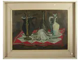 Renzo Grazzini, Still life, oil on panel
