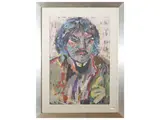 Silvio Loffredo, Male portrait 1977, oil on cardboard