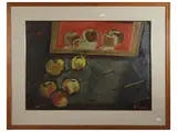 Renzo Grazzini, Still life with fruit, oil on panel