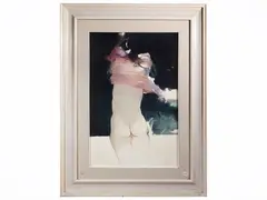 Figure by Mario Pitocco, mixed media on canvas, offered Dec 2025