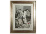 Renzo Grazzini, Studio di figure per l'Ultima Cena, mixed media paintings on cardboard