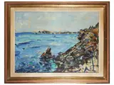 Enzo Pregno, Elba, oil on canvas