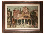 Emanuele Cappello, Show of city, oil on canvas