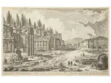 View of the site, she was the ancient Roman hole by Giovanni Battista Piranesi, Etching, offered Dec 2025