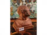 Gaston Hauchecorne, Bust of an oriental man, terracotta half-bust