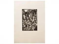 Emilio Vedova, Presenza 1975/76, engraving