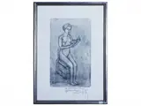Antonio Ruggero Giorgi, Portrait - Two female nudes, Three engravings
