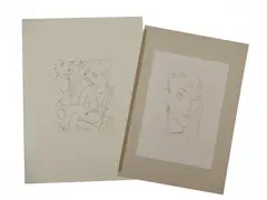 Two engravings by Alberto Manfredi, Angela, offered Nov 2025