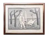 Giuseppe Viviani, Il venditore di gelato 1965, lithography