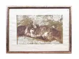 Renzo Vespignani, Female nude 1961, lithograph
