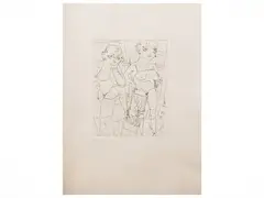Alberto Manfredi, Le cognate amorose, engraving