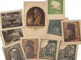 Giorgio Pianigiani, Views, Collection of woodcuts including a view of Gubbio and a view of Castello di Montefiore