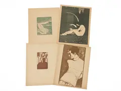 Figures by Francesco Nonni, Collection of woodcut print depicting portraits and allegorical figures, offered Nov 2025