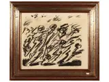Virgilio Guidi, Composition with figures 1951
