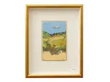 Sergio Scatizzi, Tuscan landscape, oil on panel