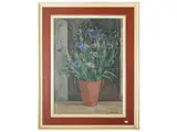 Francesco Inverni, Vase of flowers, oil on cardboard