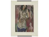Silvio Loffredo, Female nude 1975, oil on canvas cardboard