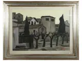 Renzo Grazzini, Landascape, oil on panel