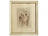 Figures by Gianni Vagnetti, watercolor ink on paper, offered Nov 2025
