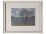Renzo Crivelli, Landscape, pastel on paper