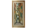 Rodolfo Marma, Vicolo altoviti 1963, oil on canvas