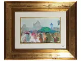 Dino Pelagatti, Rainy day in Venice, oil on canvas