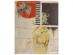 Il giorno in cui l'angelo cadde 1969 by Rodolfo Martini, oil on canvas, offered Nov 2025