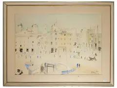 Via Pietrapiana, Firenze 1954 by Rodolfo Marma, watercolor on paper, offered Nov 2025