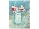 Sergio Scatizzi, Flowers, Two oil paintings on paper and an oil painting on panel