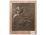 Woman on the piano by Corrado Feroci Silpa Bhirasri, bas-relief in braved bronze, offered Nov 2025